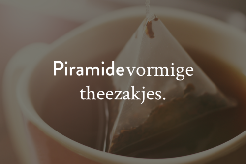 Piramide thee, een slimme marketingtruc of functioneel ontwerp?