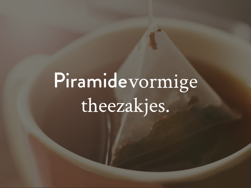 Piramide thee, een slimme marketingtruc of functioneel ontwerp?